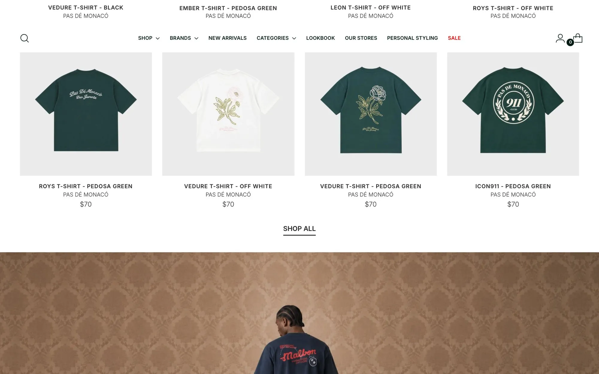 Captura del sitio de Zafiro Clothing Corp (2)