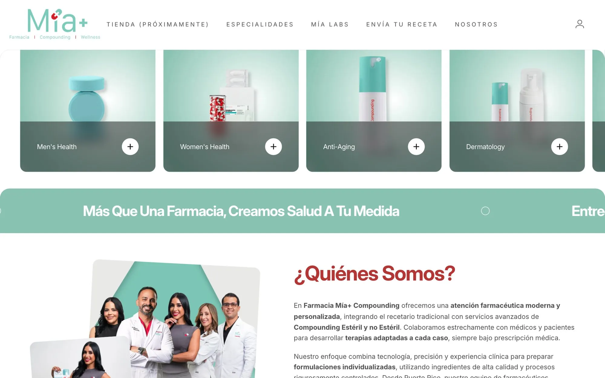 Captura del sitio de Mía+ (2)