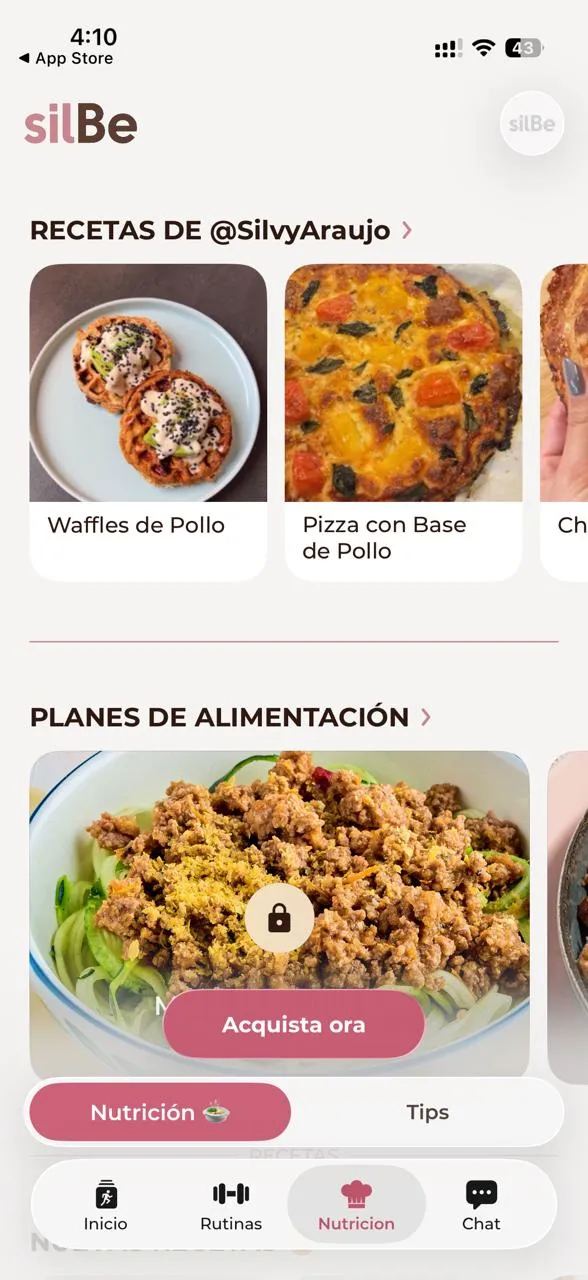 Pantalla 3 de la app de silBe